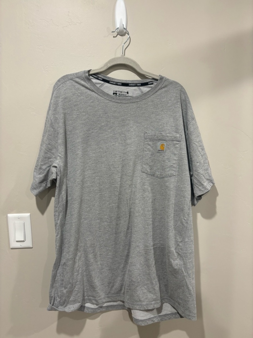 Carhartt Light Gray Short Sleeve Pocket Tee